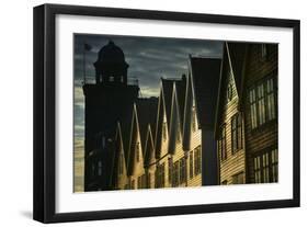 Row Houses in Bryggen-Jon Hicks-Framed Photographic Print