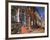 Row Houses in Fells Point Neighborhood, Baltimore, Maryland, USA-Scott T. Smith-Framed Photographic Print