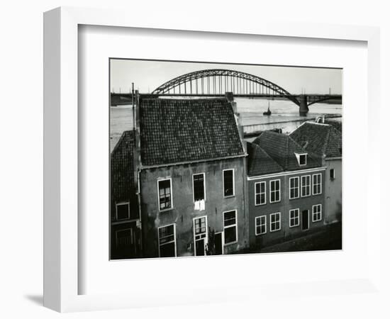 Row Houses with Bridge, Holland, 1960-Brett Weston-Framed Photographic Print