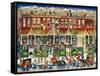 Row Houses-Bill Bell-Framed Stretched Canvas