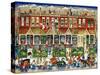 Row Houses-Bill Bell-Stretched Canvas