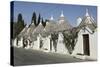 Row of 18th Century Trulli Houses in the Rione Monte District, Alberobello, Apulia, Italy-Stuart Forster-Stretched Canvas