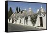 Row of 18th Century Trulli Houses in the Rione Monte District, Alberobello, Apulia, Italy-Stuart Forster-Framed Stretched Canvas