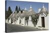 Row of 18th Century Trulli Houses in the Rione Monte District, Alberobello, Apulia, Italy-Stuart Forster-Stretched Canvas