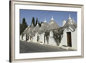 Row of 18th Century Trulli Houses in the Rione Monte District, Alberobello, Apulia, Italy-Stuart Forster-Framed Photographic Print