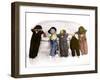 Row of "Bad Dolls" with Real Kid Among Them Turned and Looking at the Camera-Nora Hernandez-Framed Giclee Print