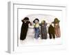 Row of "Bad Dolls" with Real Kid Among Them Turned and Looking at the Camera-Nora Hernandez-Framed Giclee Print