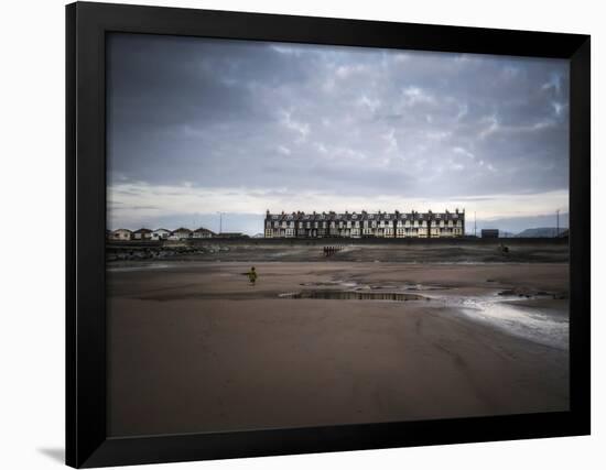 Row of Beach Houses-Clive Nolan-Framed Photographic Print