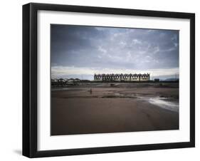 Row of Beach Houses-Clive Nolan-Framed Photographic Print