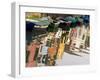 Row of Boats and Colorful Houses, Burano, Venice, Italy-Wendy Kaveney-Framed Photographic Print