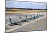 Row of Brazilian Air Force A-1B (Amx) Aircraft at Natal Air Force Base, Brazil-Stocktrek Images-Mounted Photographic Print