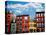 Row of Brick Houses in Boston Historical North End-elenathewise-Stretched Canvas