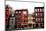 Row of Brick Houses in Boston Historical North End-elenathewise-Mounted Photographic Print