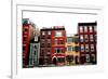 Row of Brick Houses in Boston Historical North End-elenathewise-Framed Photographic Print