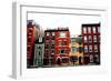 Row of Brick Houses in Boston Historical North End-elenathewise-Framed Photographic Print