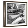 Row of Cars Parked-George Skadding-Framed Photographic Print