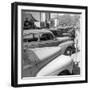 Row of Cars Parked-George Skadding-Framed Photographic Print