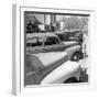 Row of Cars Parked-George Skadding-Framed Photographic Print