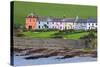 Row of Cottages at Roches Point, Whitegate Village, County Cork-Richard Cummins-Stretched Canvas