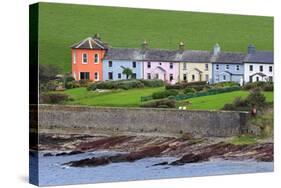 Row of Cottages at Roches Point, Whitegate Village, County Cork-Richard Cummins-Stretched Canvas