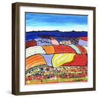 Row of Cottages in Fettercairn-Caroline Duncan-Framed Giclee Print