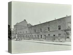 Row of Derelict Houses, Hackney, London, August 1937-null-Stretched Canvas