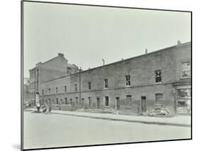 Row of Derelict Houses, Hackney, London, August 1937-null-Mounted Premium Photographic Print