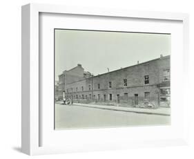 Row of Derelict Houses, Hackney, London, August 1937-null-Framed Photographic Print