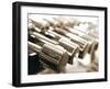 Row of Dumbbells-null-Framed Photographic Print
