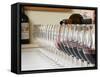 Row of Glasses for Tasting, Chateau Baron Pichon Longueville, Pauillac, Medoc, Bordeaux, France-Per Karlsson-Framed Stretched Canvas