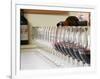 Row of Glasses for Tasting, Chateau Baron Pichon Longueville, Pauillac, Medoc, Bordeaux, France-Per Karlsson-Framed Photographic Print