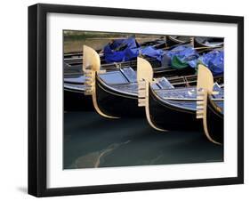 Row of Gondolas, Venice, Veneto, Italy-Sergio Pitamitz-Framed Photographic Print