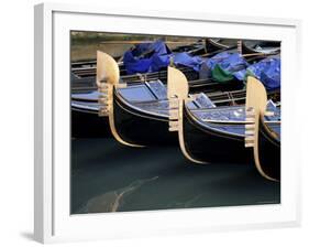 Row of Gondolas, Venice, Veneto, Italy-Sergio Pitamitz-Framed Photographic Print