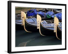 Row of Gondolas, Venice, Veneto, Italy-Sergio Pitamitz-Framed Photographic Print