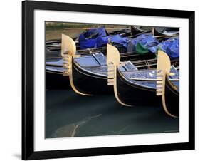 Row of Gondolas, Venice, Veneto, Italy-Sergio Pitamitz-Framed Photographic Print