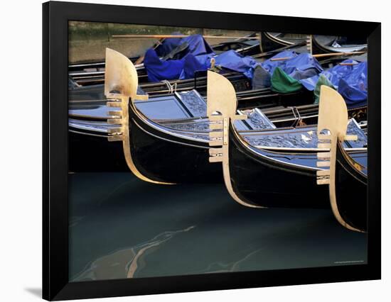 Row of Gondolas, Venice, Veneto, Italy-Sergio Pitamitz-Framed Photographic Print