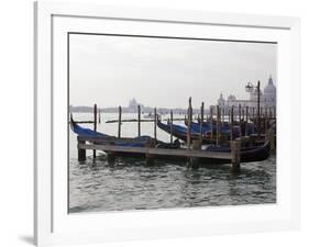 Row of Gondolas-Toula Mavridou-Messer-Framed Photographic Print