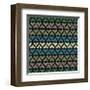 Row of Hearts (Teal)-Susan Clickner-Framed Giclee Print