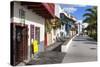 Row of Houses at the Avenida Maritima, Balcony Houses, La Palma-Gerhard Wild-Stretched Canvas