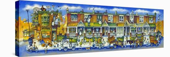 Row of Houses Long-Bill Bell-Stretched Canvas