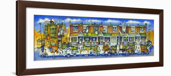 Row of Houses Long-Bill Bell-Framed Giclee Print