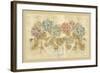 Row of Hydrangea-Cheri Blum-Framed Art Print