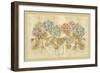 Row of Hydrangea-Cheri Blum-Framed Art Print