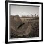 Row of Moai statues, Easter Island, Chile-null-Framed Photographic Print