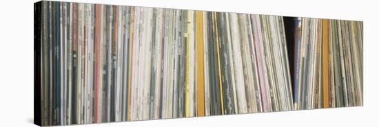 Row of Music Records, Germany-null-Stretched Canvas