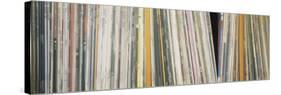 Row of Music Records, Germany-null-Stretched Canvas