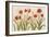 Row of Red Amaryllis Light-Cheri Blum-Framed Art Print