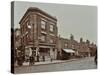 Row of Shops in Lea Bridge Road, Hackney, London, September 1909-null-Stretched Canvas