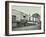 Row of Shops with Advertising Hoardings, Balls Pond Road, Hackney, London, September 1913-null-Framed Photographic Print