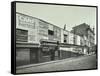 Row of Shops with Advertising Hoardings, Balls Pond Road, Hackney, London, September 1913-null-Framed Stretched Canvas